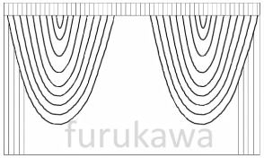 袖幕_スワッグ2連